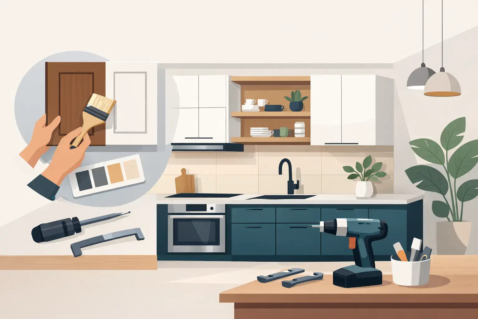 How to Modernize Kitchen Cabinets