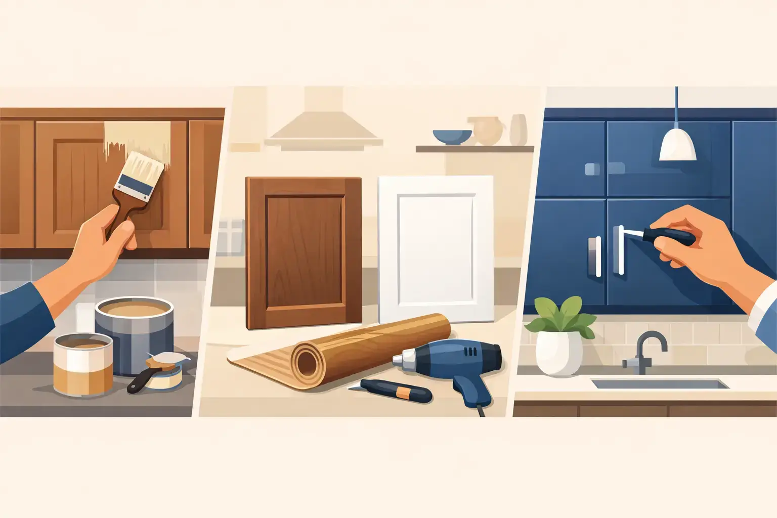 Kitchen Cabinet Resurfacing Options That Save
