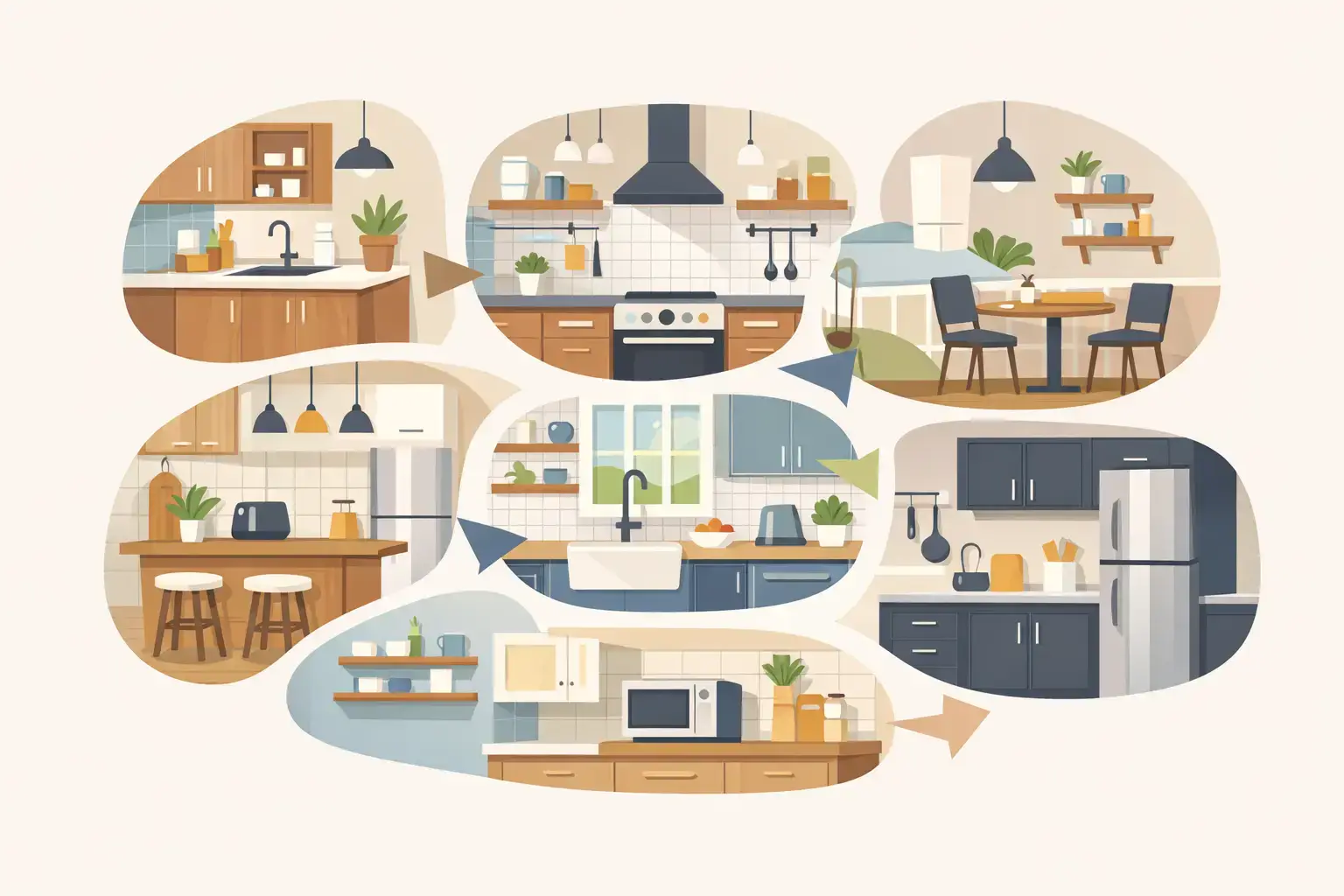 7 Small Kitchen Makeover Examples That Save